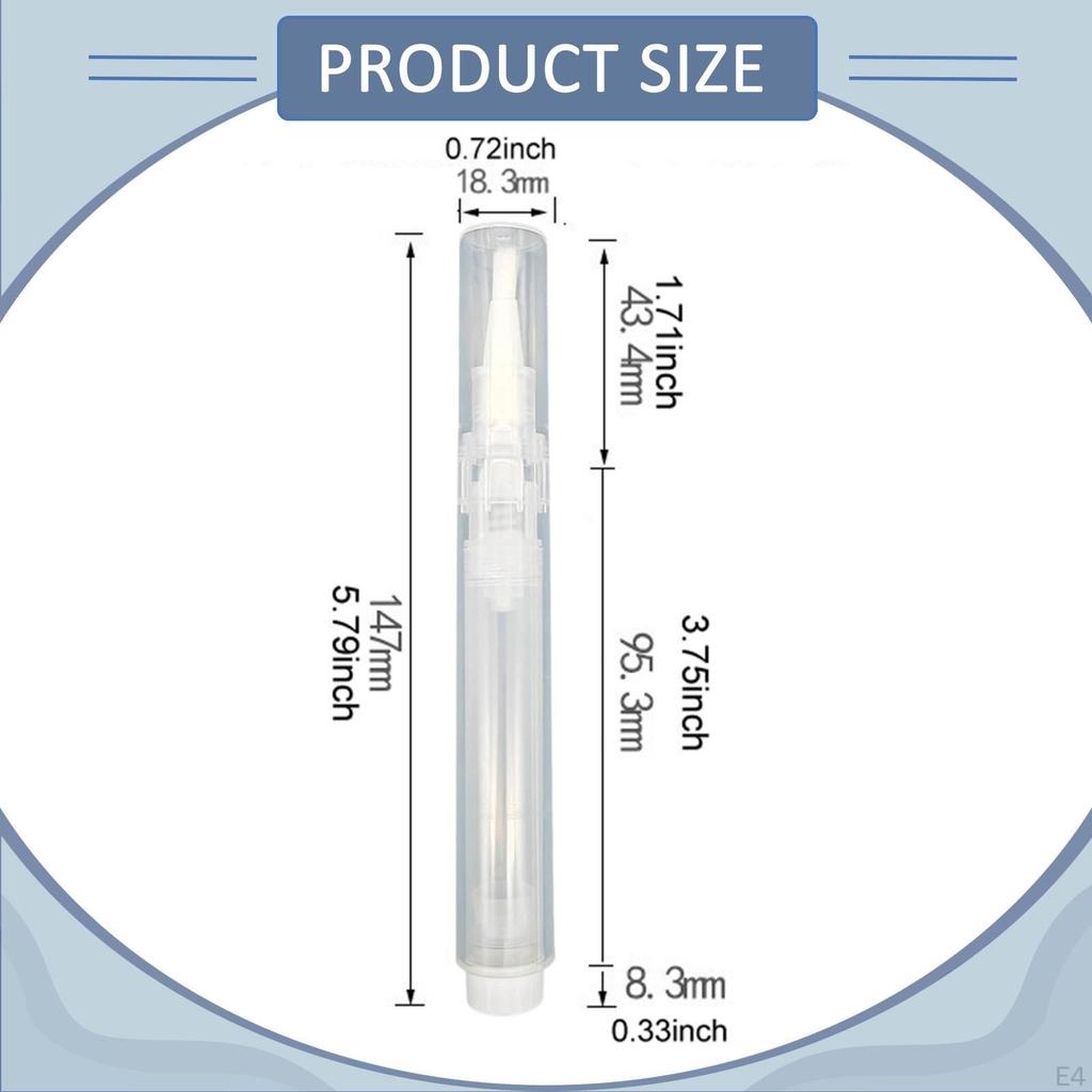 6 Ml Paint Pen, Multi-purpose, for Cuticles, Transparent, Brush Doors, Cabinets,