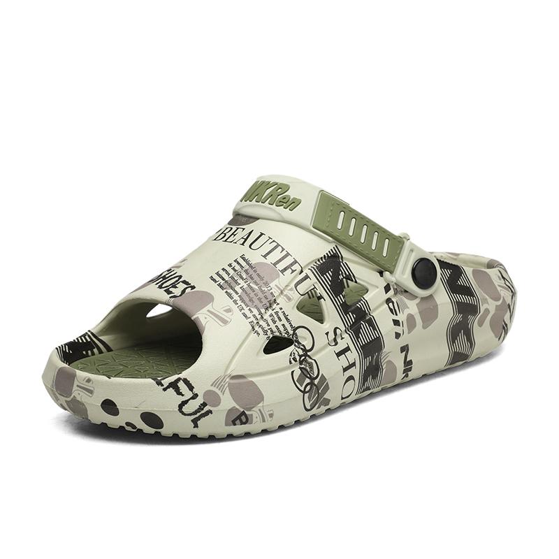 New Men's Sandals Big Size Thick-soled Lightweight Slippers Men's Fashionable Casual Sports Sandals Breathable Beach Shoes Men