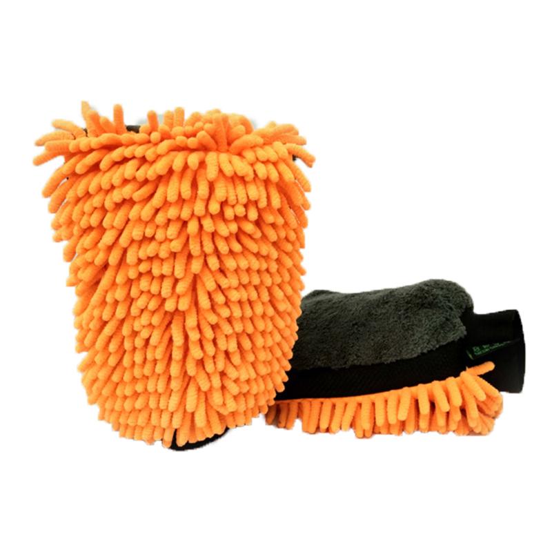 Waterproof Car Wash Gloves Microfiber Chenille Gloves Thick Car Cleaning Mitt Wax Detailing Brush Auto Care Double-faced Glove