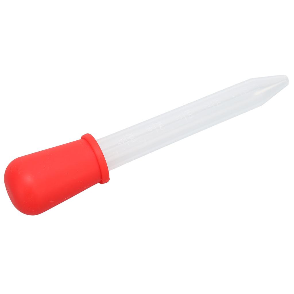 2pcs Multifunctional Transfer Pipette Silicone Calibrated Liquid Dropper for Laboratory DIY ArtRed