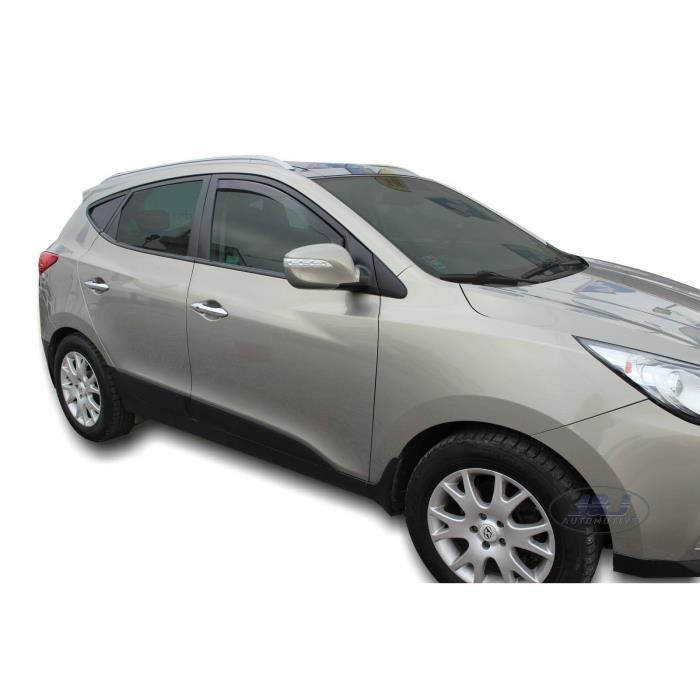 Déflecteurs d'air - J&J AUTOMOTIVE - Hyundai Ix35 - Fumé - Installation facile - Acrylique renforcé
