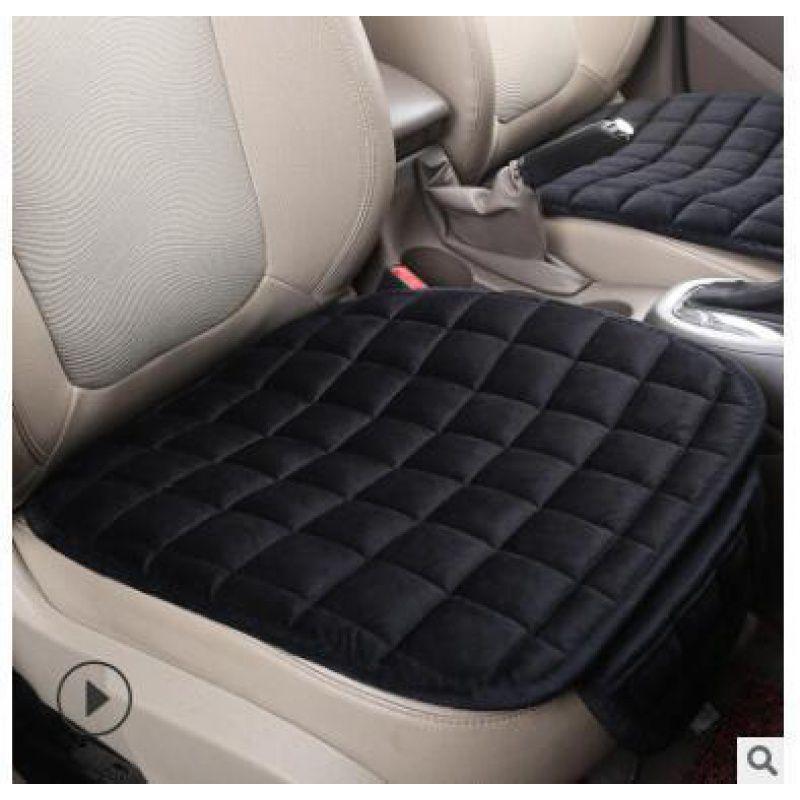 

Универсальная овальная подушка для автокресла Мягкая и дышащая Нескользящая Легкая и портативная 1PC front seat cover чёрный