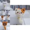 Adorable Cartoon Plush Cat Keychain Soft Pp Cotton Filling Cute Toy For Students