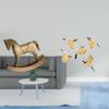 Rustic Wooden Bird Rocking Horse Figurine Sculpture Ornament for Home Decor Countertop Cabinet TV