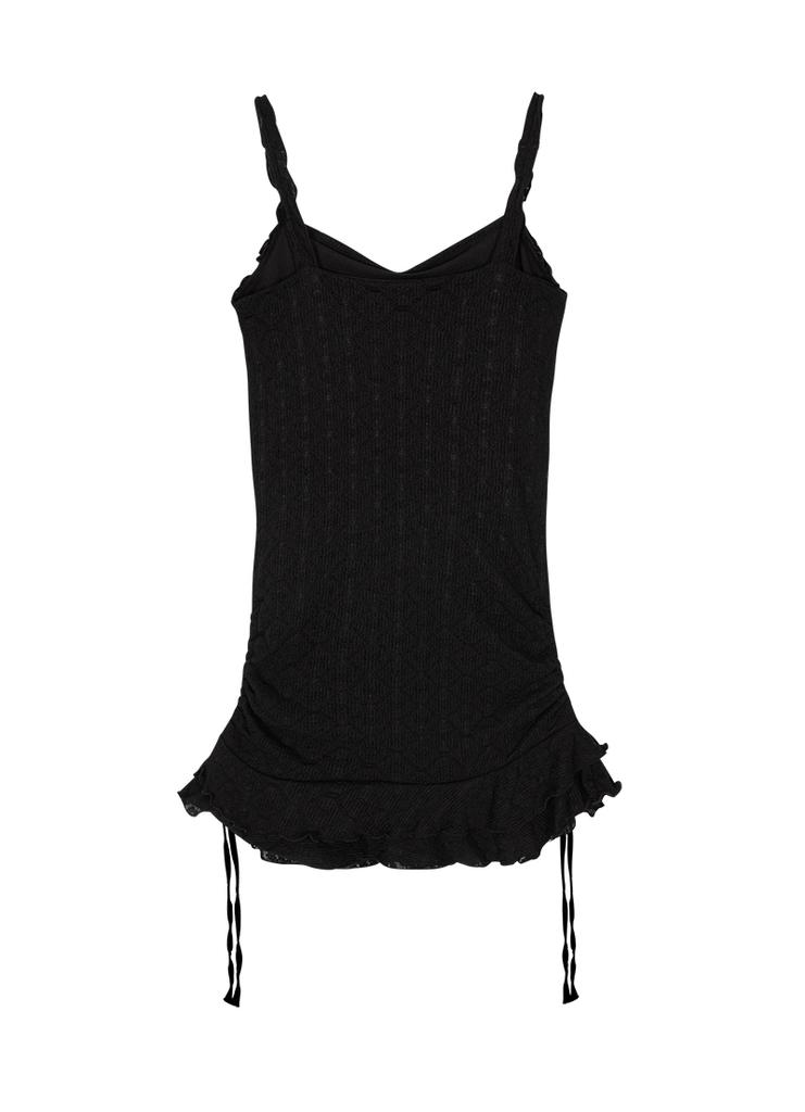 Aejeuon Blossom Mini Dress / Black