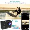 Apexcam 4K 20MP WIFI Caméra Sport Sous-marine 40M Étanche Caméra De Sport Ultra HD 170 ° Grand Angle 2.4G