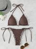 Sexy Triangle Micro Bikini 2026 Women Swimsuit Two-pieces Swimwear for Female Beach Wear Lace Up Bikinis Sets Thong Bathing Suit