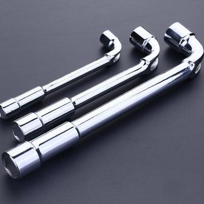 Hardware L tipo llave para tubos 45 herramientas de reparación de perforación de ángulo de doble codo de acero