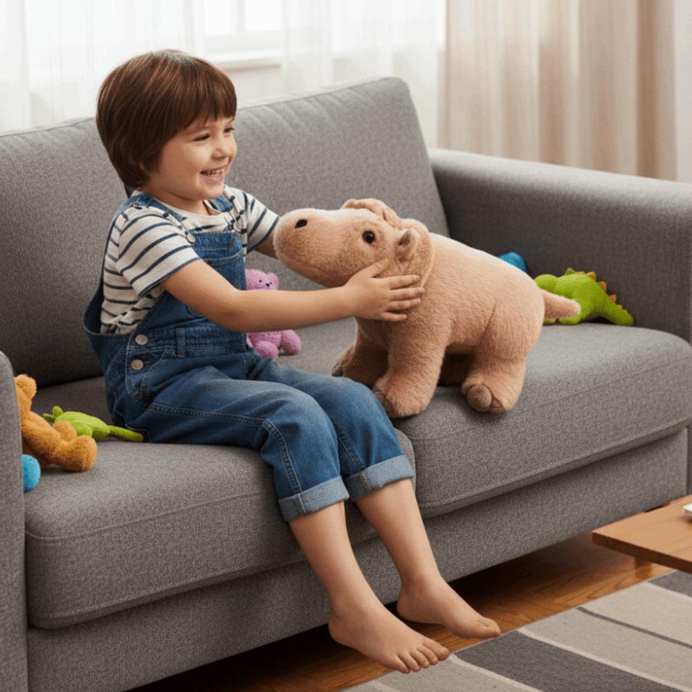 Forest Animal Hippopotamus Handmade Doll Cartoon Hippo Doll Plush Toy  Christmas Gift