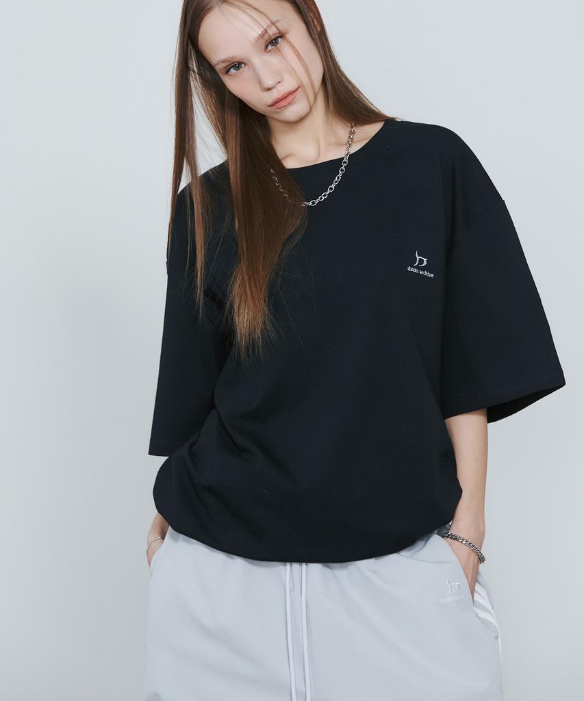 D So H New Logo Oversized T-Shirt Black (2)