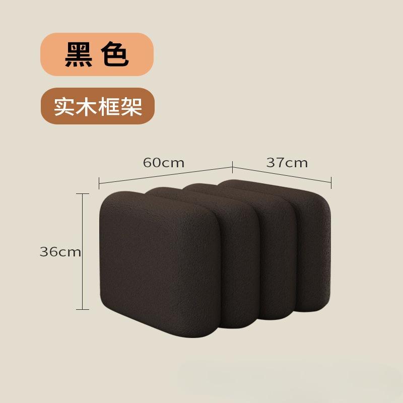 Soft Upholstered Shoe-Changing Stool for Entrance Hall,Modern Light Luxury Style,Sofa-Side Bench,Bedroom Footrest Seat