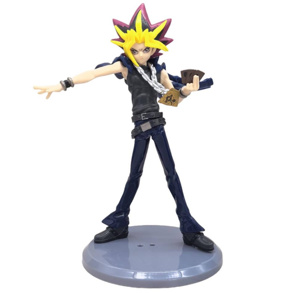 21CM Duel Monsters Game Character Yugi Muto Dark Magician Girl Mana Two-dimensional Girl Kawaii Magician Doll PVC Toy Gift