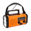Solar Powered Emergency Power Bank SOS Alarm Type-C Charging Hand Crank Radio with LED Flashlight Multifunctional for Cell Phone