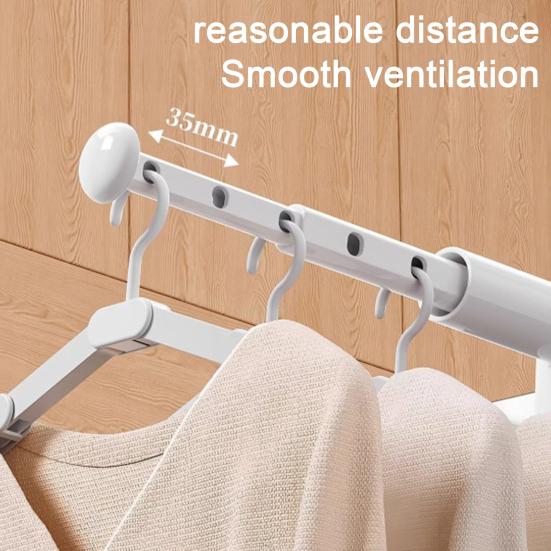 Folding Clothes Drying Rack Collapsible Travel Clothes Rack 5-Hole Windproof Portable Drying Rack for Laundry RV Traveling Cruise Ship