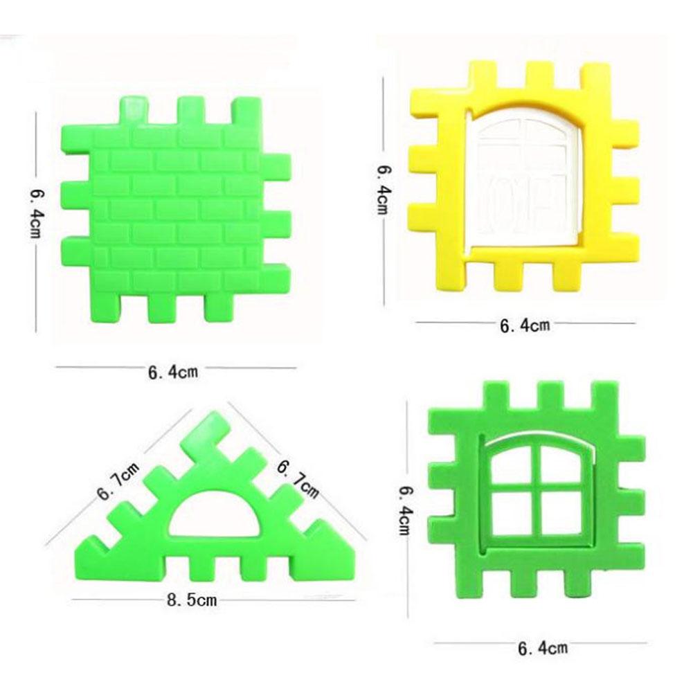 Puzzle Education Children Building Blocks Toy Smart Plastic House Building Blocks Toy