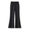 Women's High-Waisted Black Slimming Micro-Flare Knit Pants, Spring/Autumn 2026 Style, Straight-Leg Slim Fit, Thickened for Enhanced Look.
