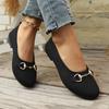 Fashion Women's Shoes 2025 Hot Sale Shallow Women's Flats Fashion Metal Decoration Daily Flats Women New Best Seller Flat Low Heels