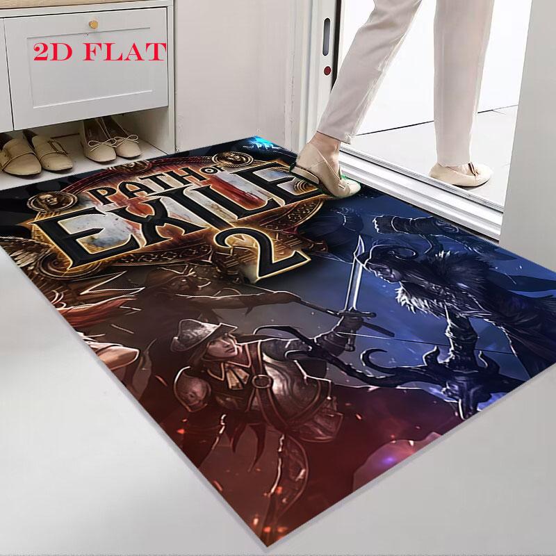 Path of Exile 2 Carpet Rug for Living Room Bedroom Home Sofa Decoration,Kids Play Nonslip Floor Mat