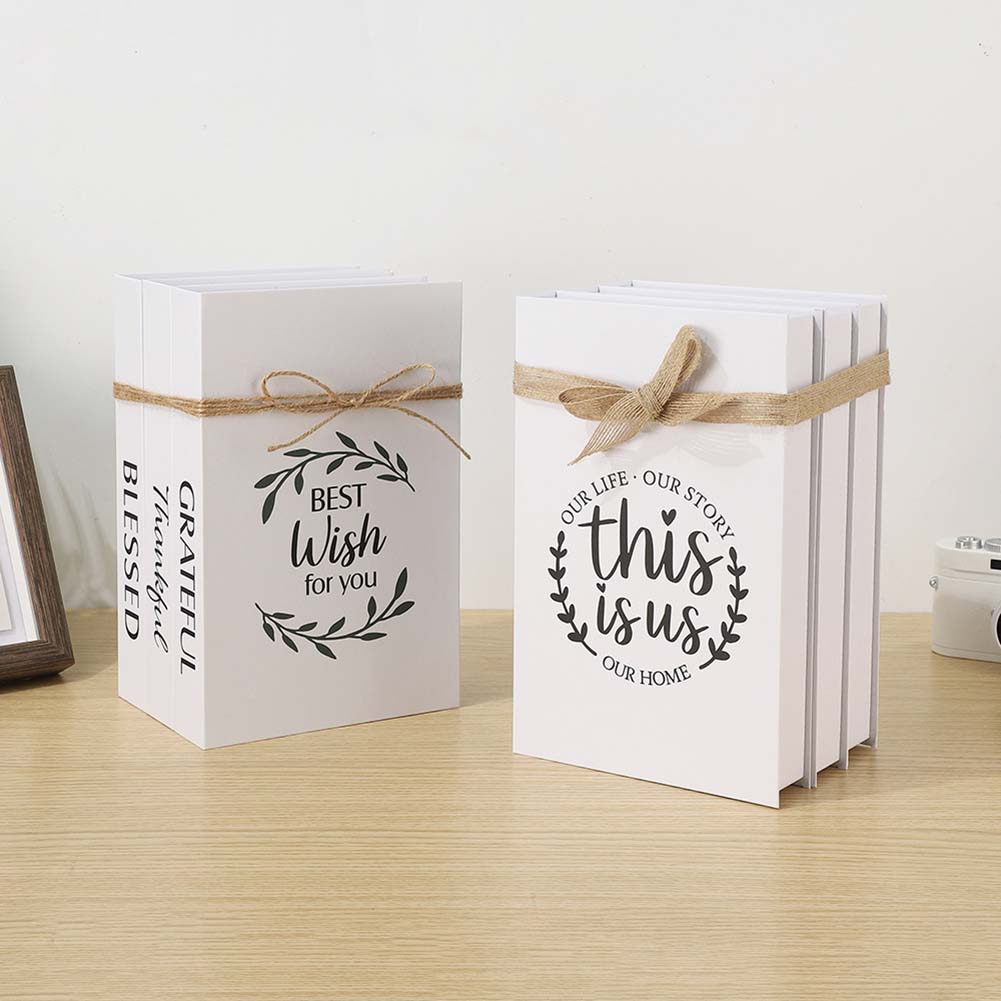 Faux Book Stacks 3Pcs of Rustic Charm for Home Decoration and Styling Ideas