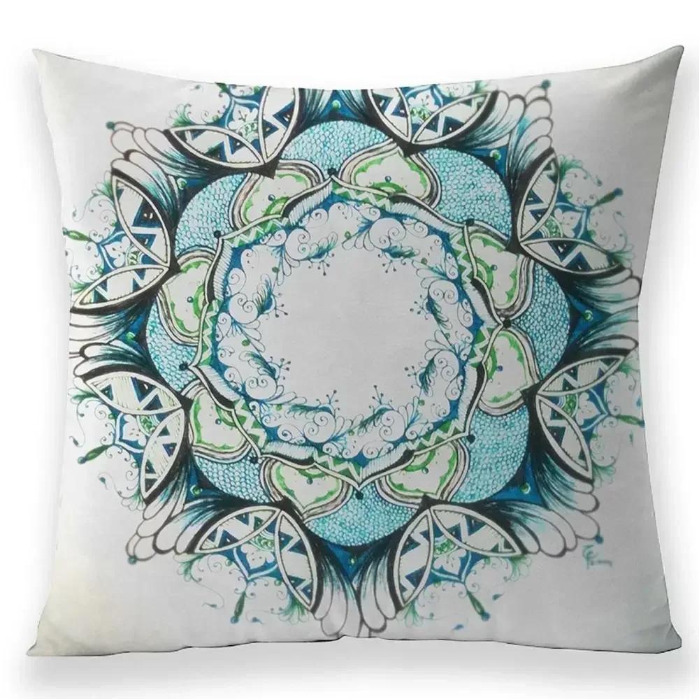 Bohemian Style Mandala Pillow Case Living Room Bedroom Seat Sofa Cushion Cover Home Decorating Linen Pillowcases 45*45 Cm