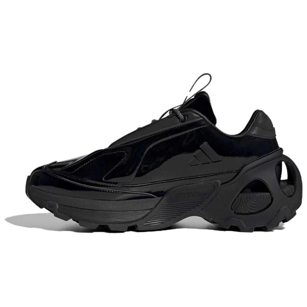 Adidas Wonder Runner Comfortable Versatile Shock Absorbing Non-Slip Low-Top Running Shoes Unisex Running Shoes Black JQ7514