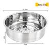 304 Stainless Steel Double Layer Steamer Rack with Egg Holder and Variable Hole Sizes