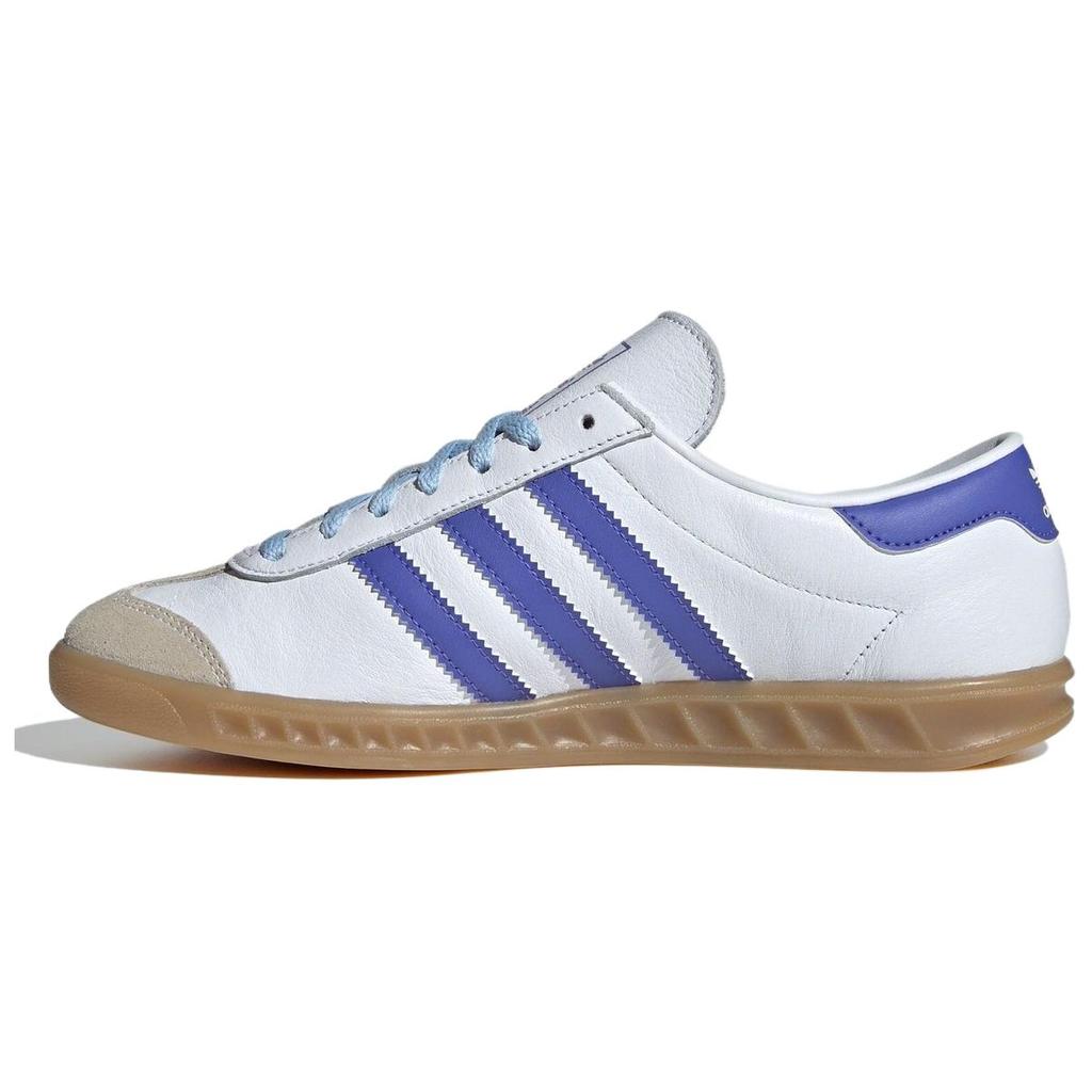 adidas Hamburg Wit Kobaltblauw Kauwgom Dames Sneakers Wolk-Wit Semi-Kobaltblauw JH8561