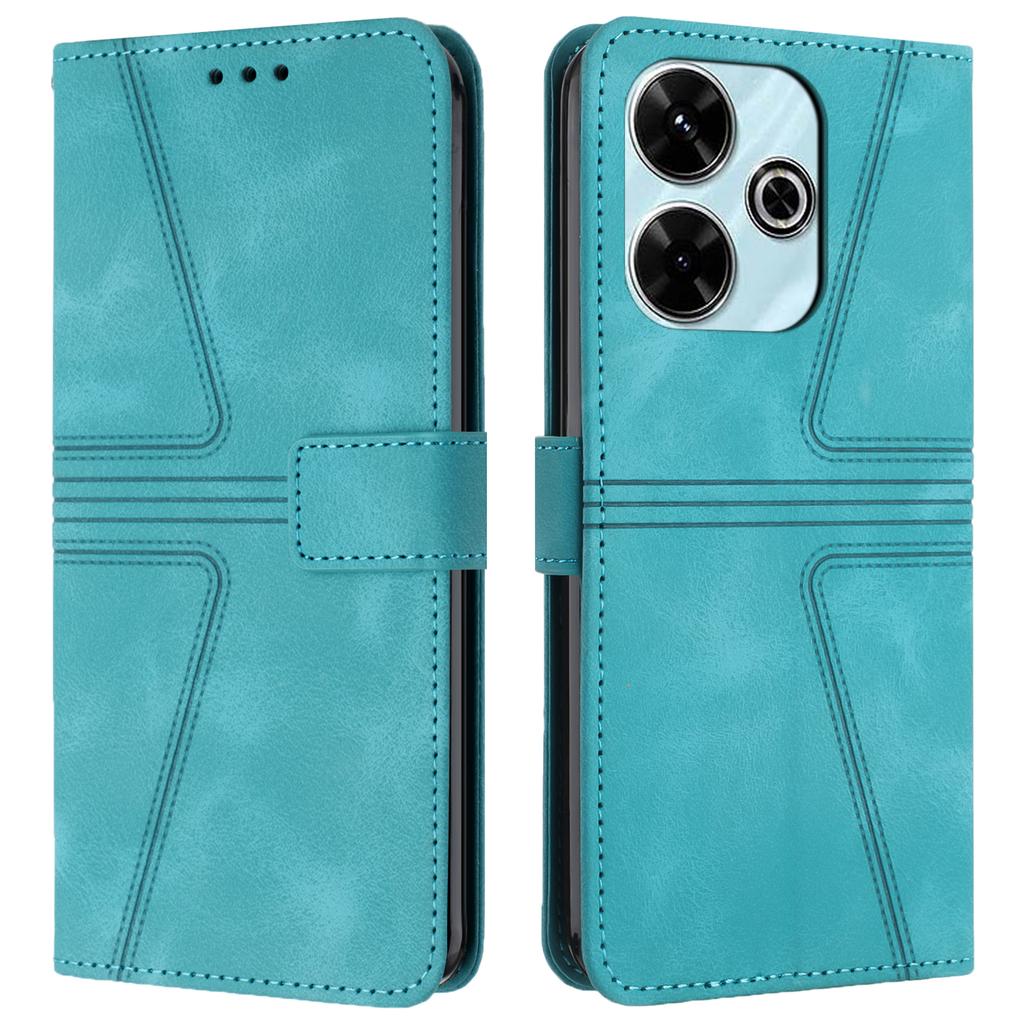 Für Xiaomi Redmi 13 5G/13 4G Hülle Dreieck Geprägt Kratzfest Handy Brieftasche Hülle