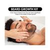 Men's Beard Growth Kit - Nourishing Serum with Mineral & Castor Oil + Stainless Steel Roller for Thicker, Fuller, Healthier Beards  Easy 2-3 Times Wee