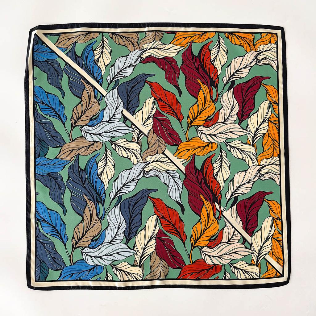 100% Natural Twill Silk Scarf for Women Double side Female Foulard Headband Shawl Wrap Square Neckerchief Hijab Bandana Scarves