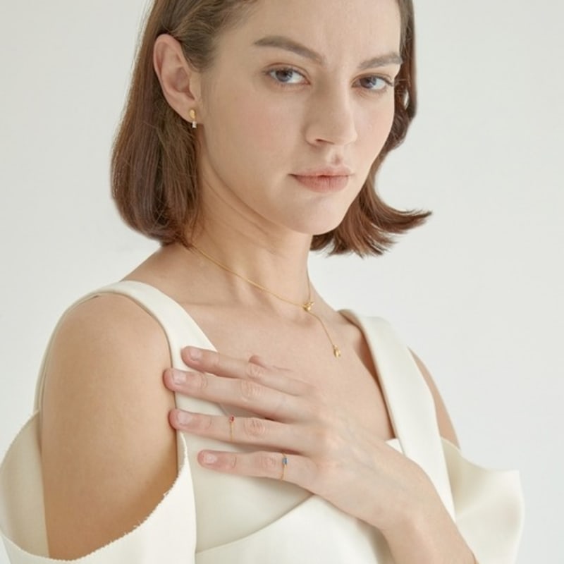 aphrose square cubic chain ring