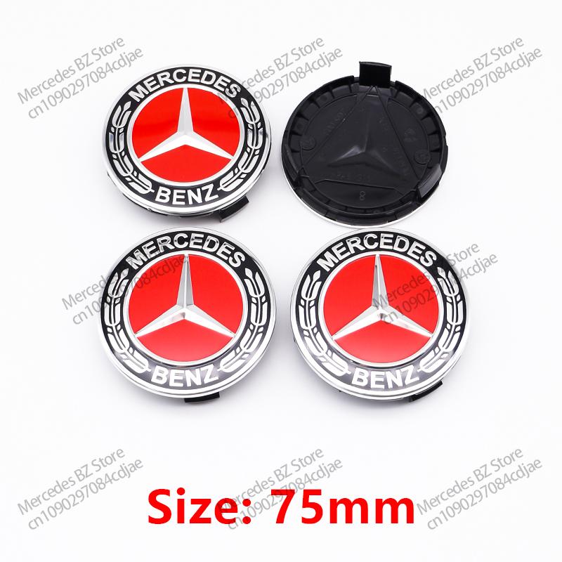 4pcs 56mm 60mm 75mm Car Wheel Center Logo Hub Cap For Mercedes Benz AMG Apple Tree W211 W205 W213 W203 C218 A207 CLA CLS E Class