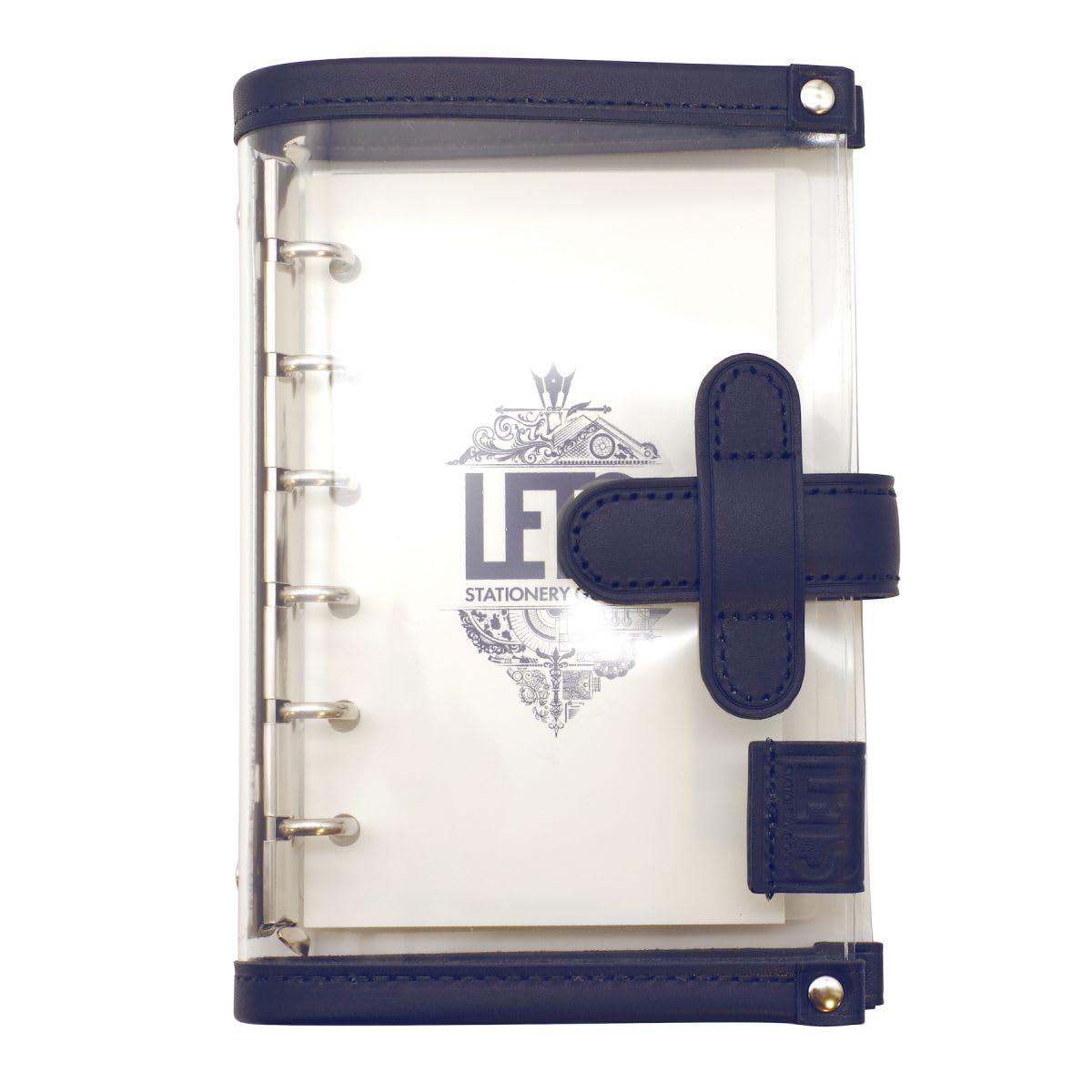 

LETS STATIONERY GOODS Clear System Notebook Mini 6 [Blue] синий