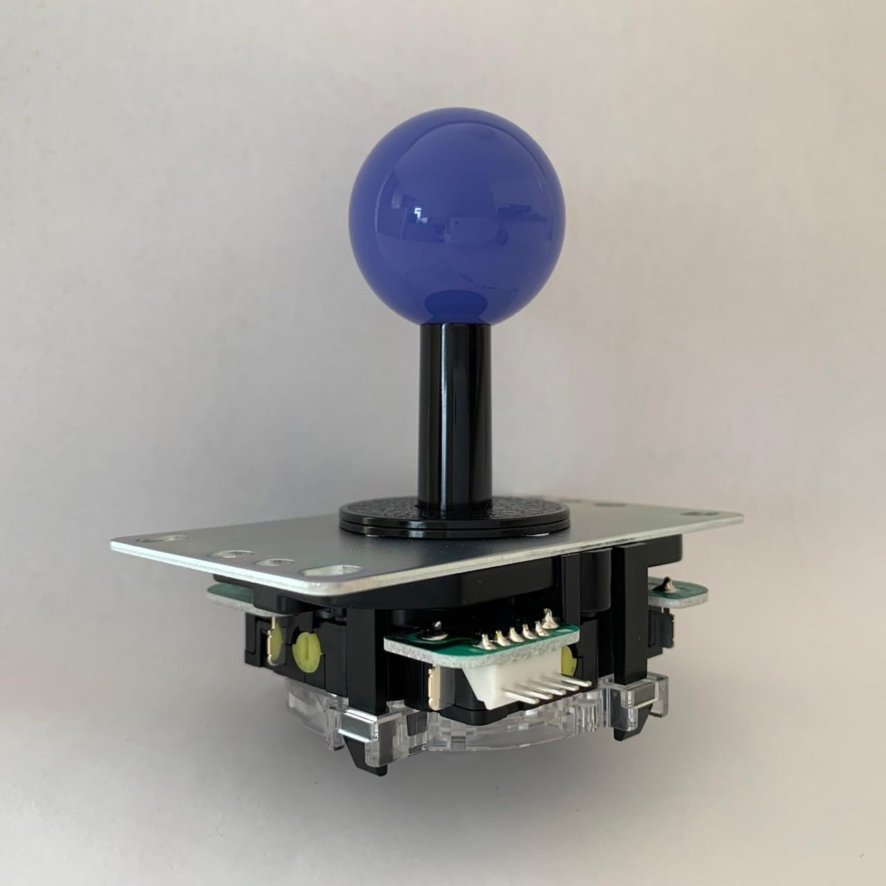 

Sanwa Denshi Lever with variable operating position dark board joystick flat iron with shaft cover [Silent] switch, blue, type, lever, plate,