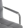 2pcs 60-80cm 6 Checks Round Cushion Armrest Bar Stool Gray