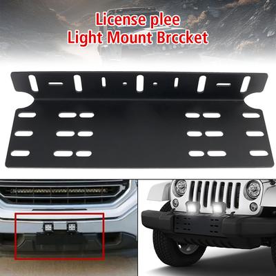 Ön Tampon Plaka Montaj Braketi Alüminyum Sürüş Lambası Sis Lambası Tutucu Alüminyum Alaşım SUV Lamba Tutucu Evrensel 4x4 LED Çalışma Lambası Barı