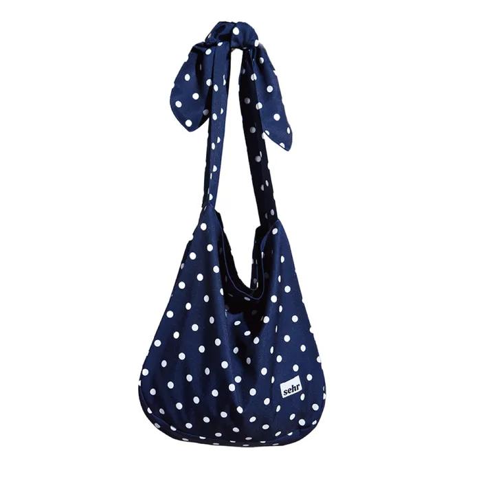Big Dot Tie Big Bag (Navy)
