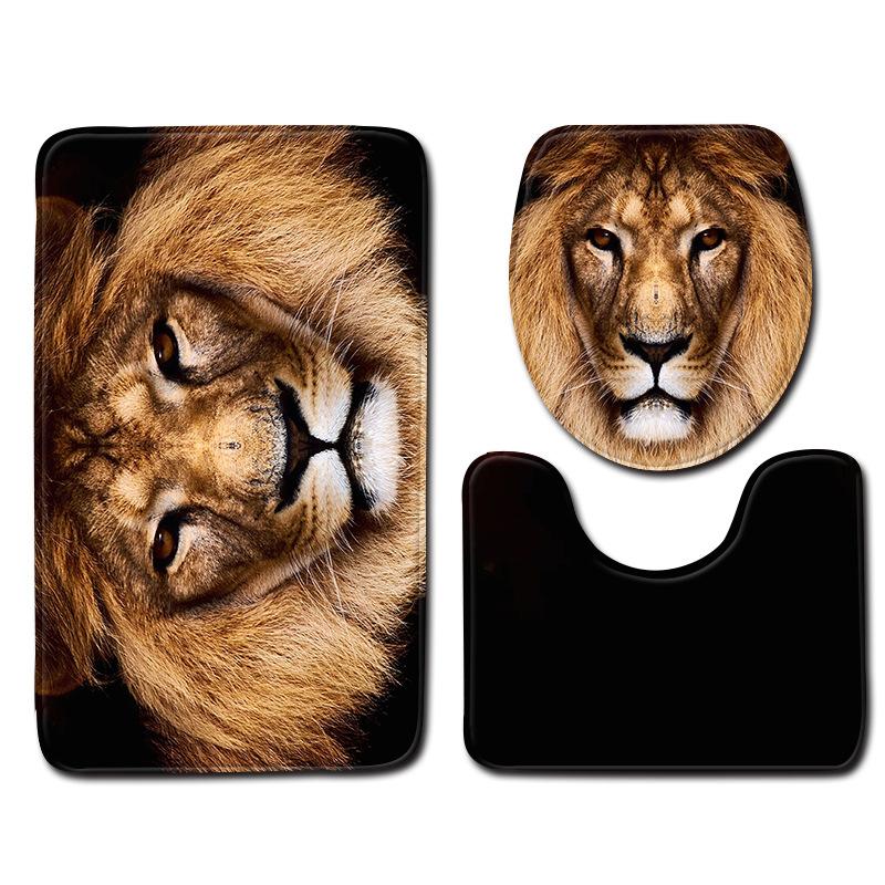 Toilet Toilet Floor Mat Carpet Three-Piece Bathroom Non-Slip Mat