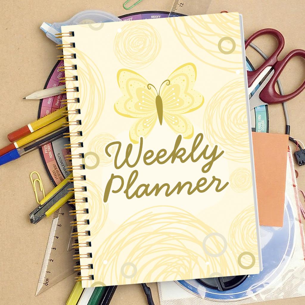 Undated Weekly Planner Spiral Notebook With Habit Tracker To Do List Goal Setting Stickers For School Work