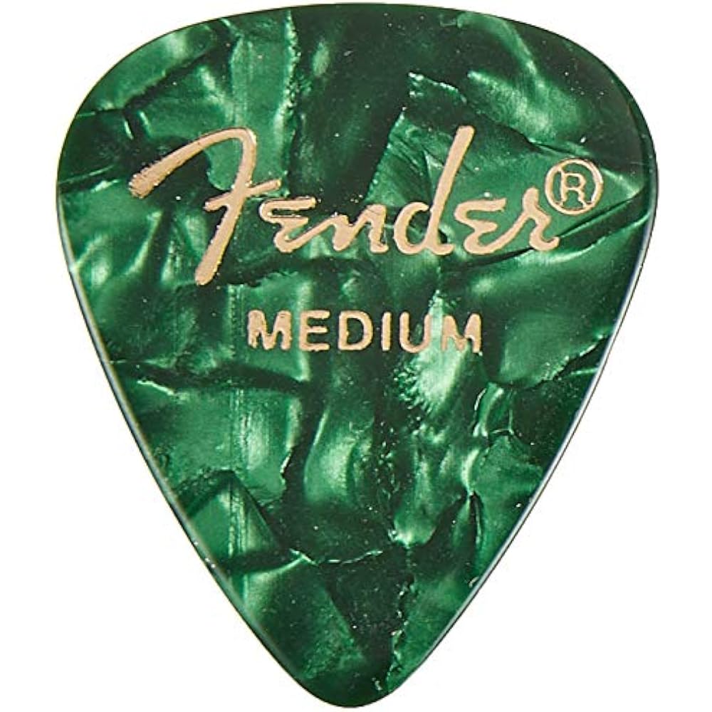 Fender Picks 351 SHAPE PREMIUM PICKS -144 COUNT, MEDIUM GREEN MOTO