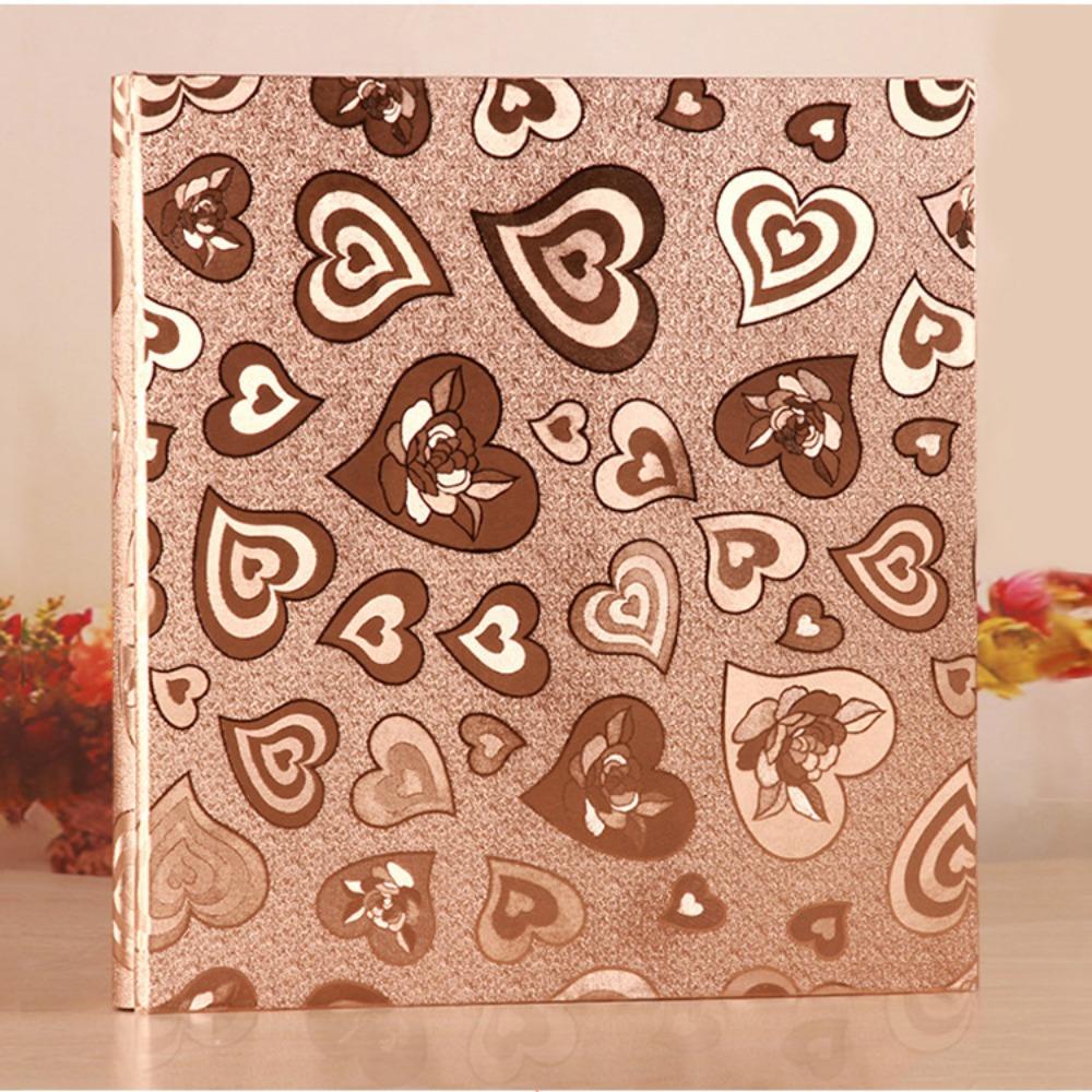 

Printed Pattern Photo Storage Album Plastic 400 Photos Capacity Photo Album 6-inch PU Cover Commemorative Album Wedding Photos