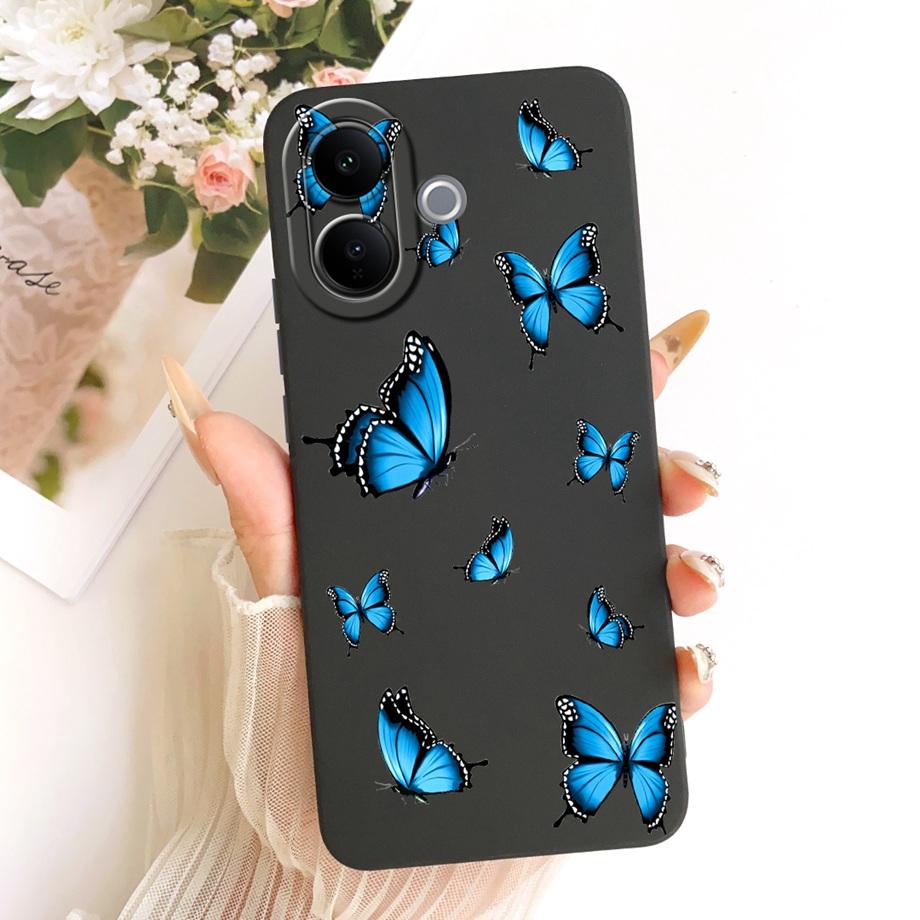 Butterfly Love Heart Bow Phone Case For Vivo V60 Lite 4G 5G V2530 / Vivo V60 V2511 T4 Pro Back Cover Soft Camera Protected Funda