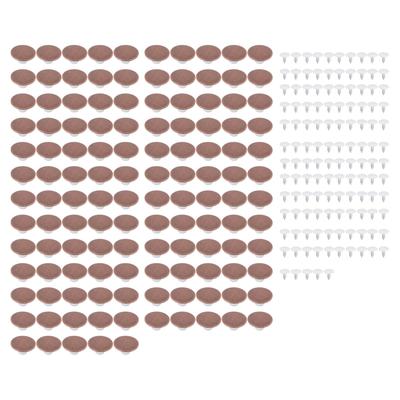 125 Takım 17mm Pantolon Düğmesi Pürüzsüzce Kırmızı Bronz Renk Pantolon İpliği Perçin 2.5x8mm Sivri Uçlu