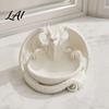 Gothic Home Decor 3D Printed Dragon Jewelry Tray Fantasy Catchall Key Desktop Storage Artifact Holder Medieval Gift for Fans Unique Bowl