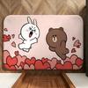 cartoon B-Brown and F-Friends Floor Mat Soft Flannel Floor Mat  Suitable for Entryways, Living Rooms, Bedrooms, and Bathrooms