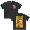 Japanese Anime Chainsaw Man Kobeni Metal Denji Tshirt Vintage Washed Manga Graphic T Shirts Unisex Couples Short Sleeve T Shirt