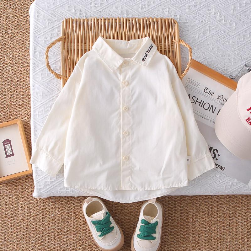 Boys' denim vest three piece set, autumn children's stylish shirt, denim pants, children's handsome set