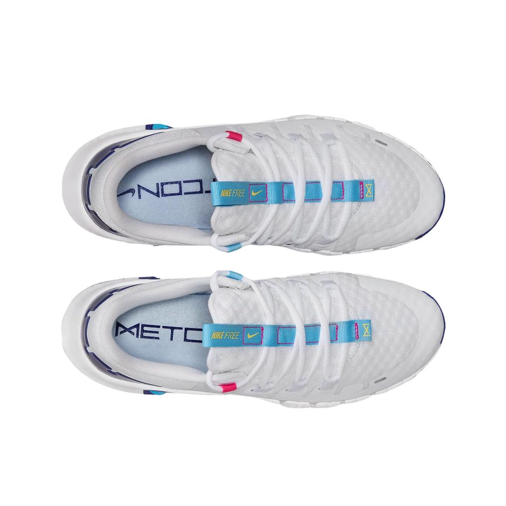 Nike Gratis Metcon 5 Wit Aquarius Blauw Dames Sneakers Fierce-Roze Diep-Koningsblauw DV3950-103
