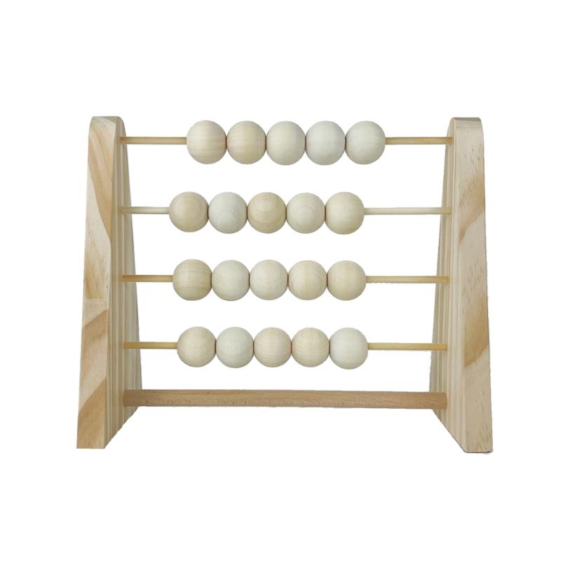 Wooden Abacus Calculating Beads Baby Children Kids Early Learning Educational Toys Nordic-Style Natural Child Room Decor