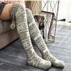 Thigh Winter Ladies Girls Women's Socks Warm Knit Socks Over The Knee Socks Christmas Stockings